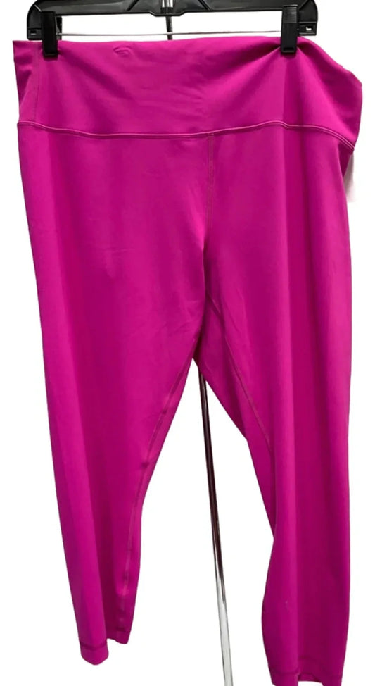 Athletic Leggings By Lululemon In Pink, Size: 18