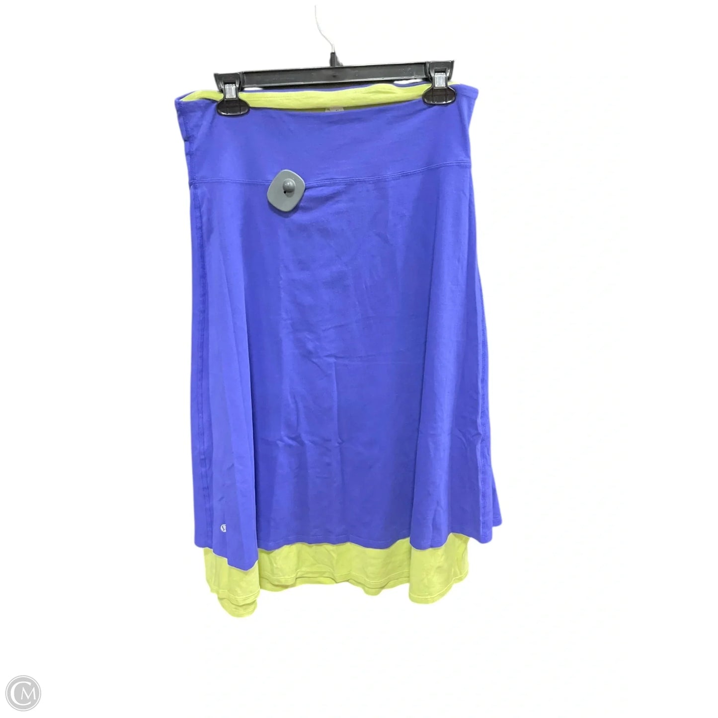 Athletic Skirt By Lululemon In Green & Purple, Size: 12