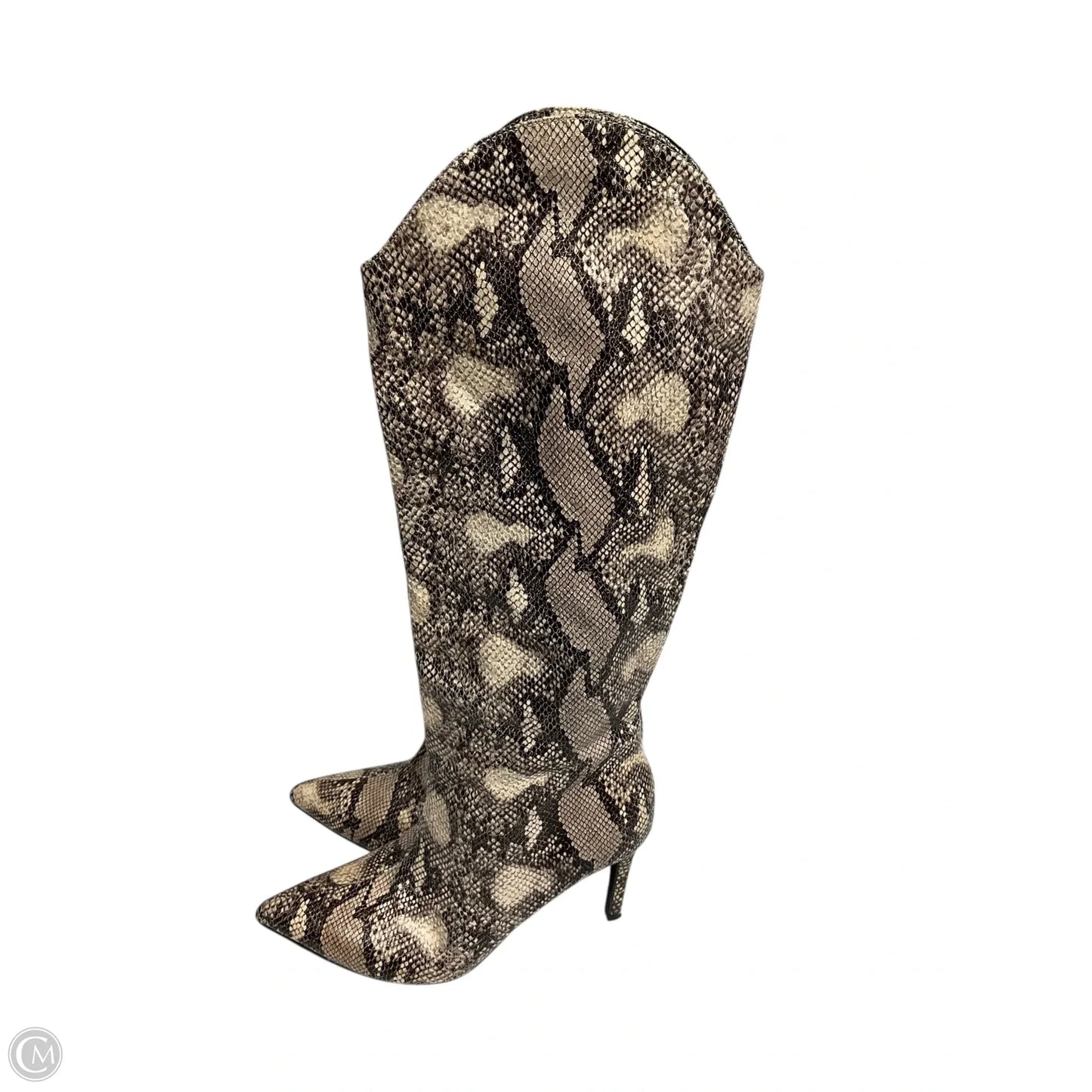 Boots Mid-calf Heels By Chinese Laundry In Animal Print, Size: 8