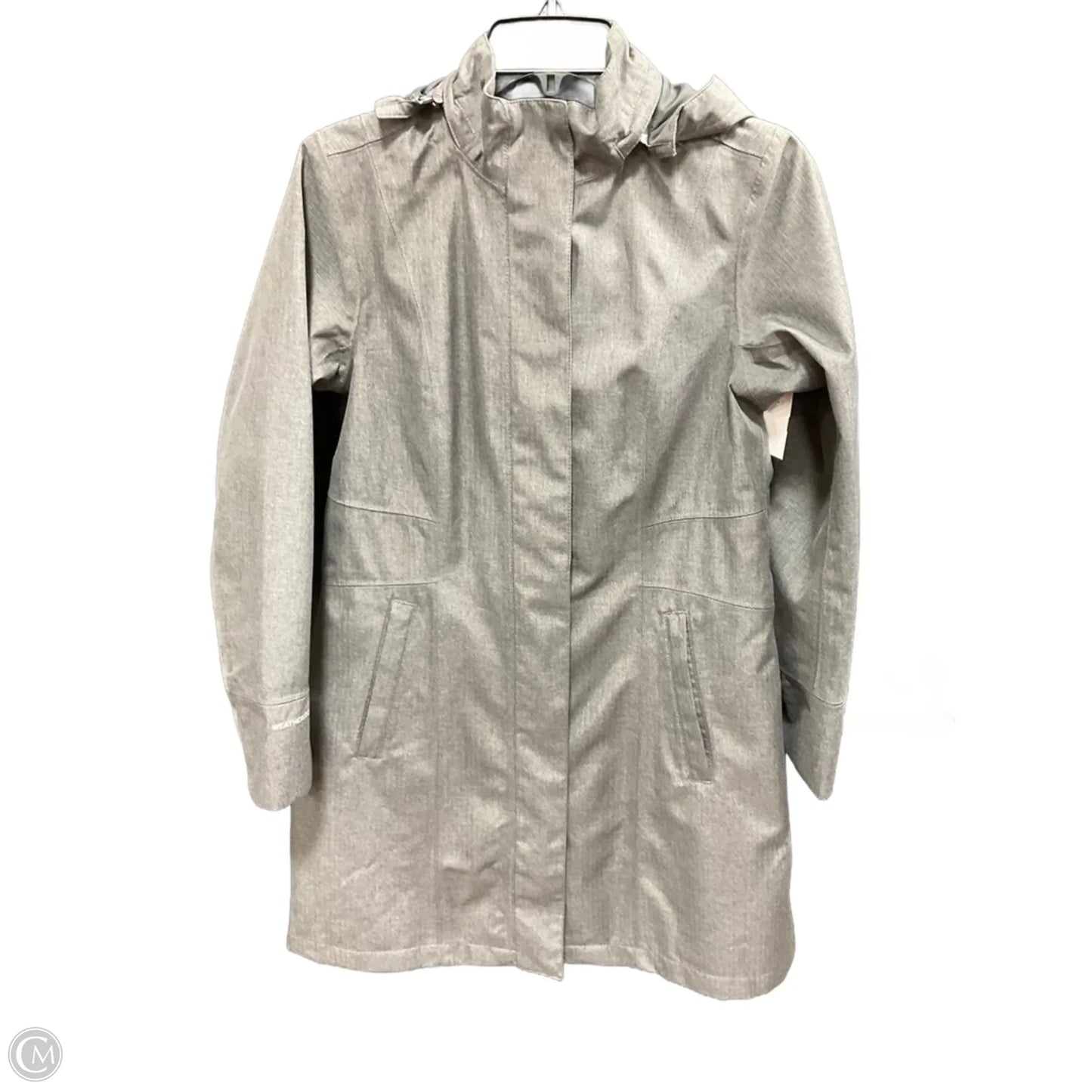 Coat Raincoat By Eddie Bauer In Grey, Size: Sp