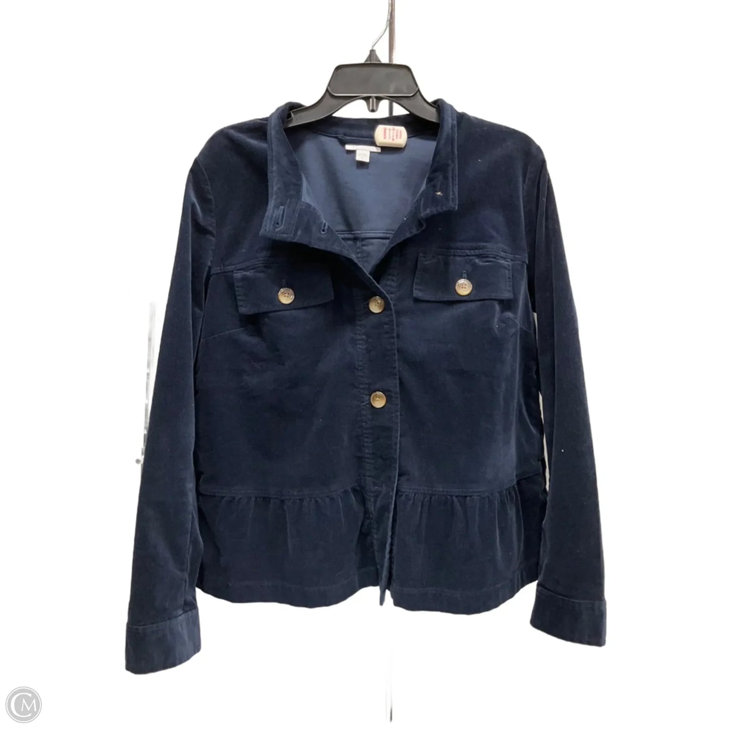 Jacket Shirt By J. Jill In Navy, Size: M