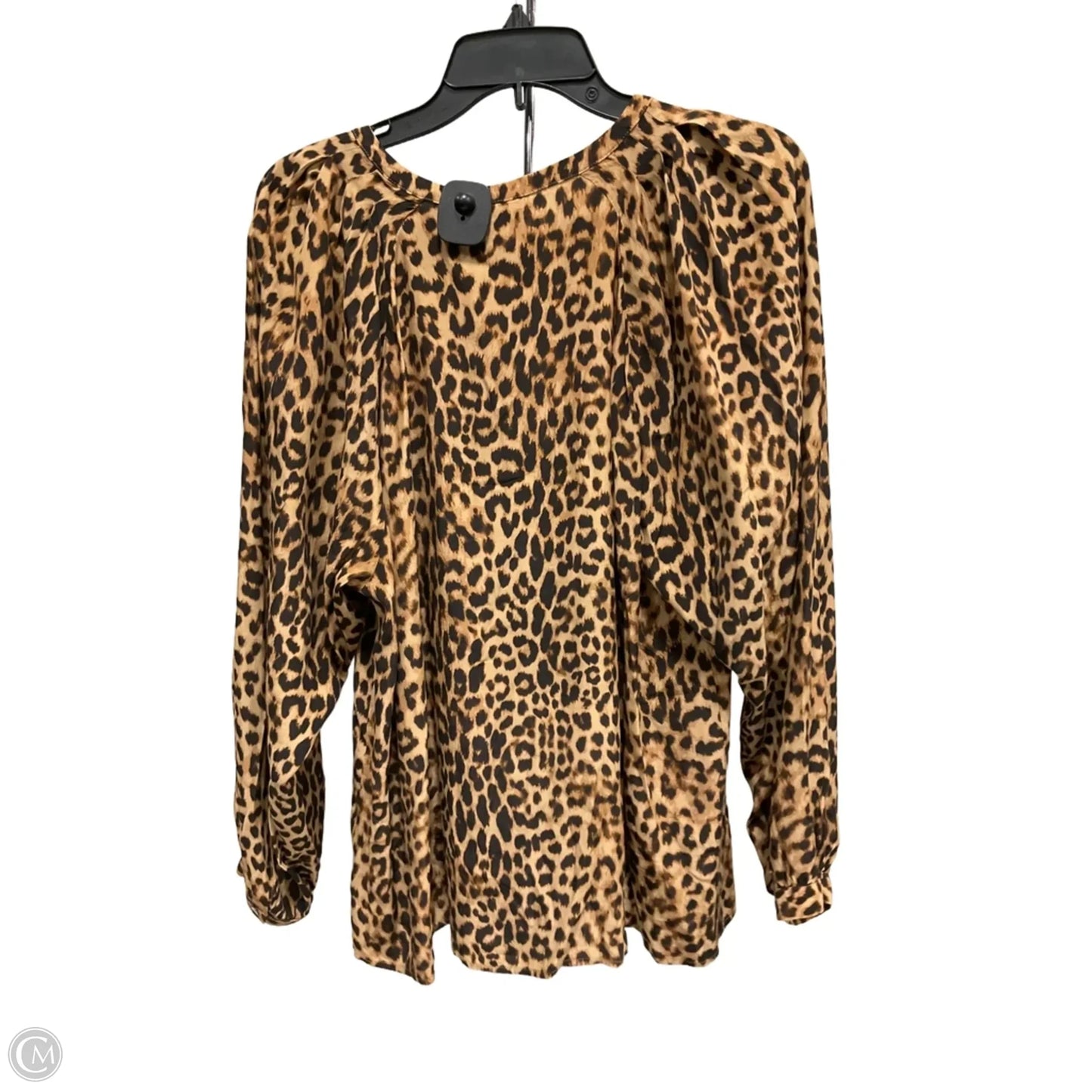 Top Long Sleeve By J. Jill In Animal Print, Size: L
