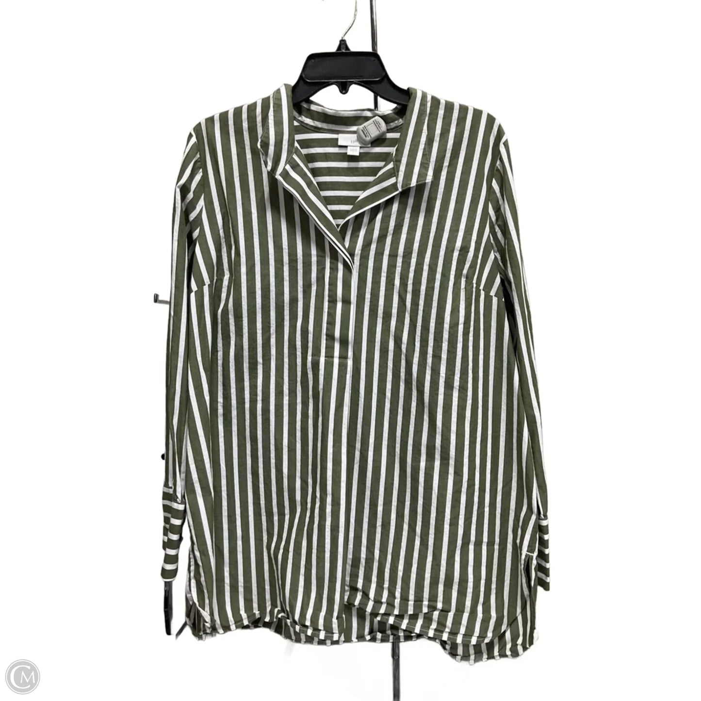 Top Long Sleeve By J. Jill In Green, Size: L