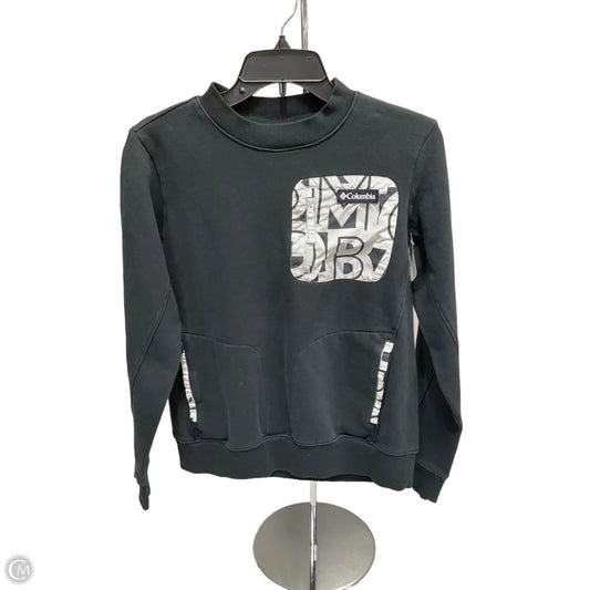 Athletic Top Long Sleeve Crewneck By Columbia In Black, Size: M