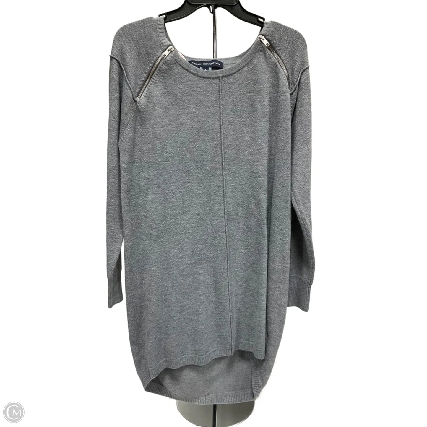 Top Long Sleeve By French Connection In Grey, Size: S