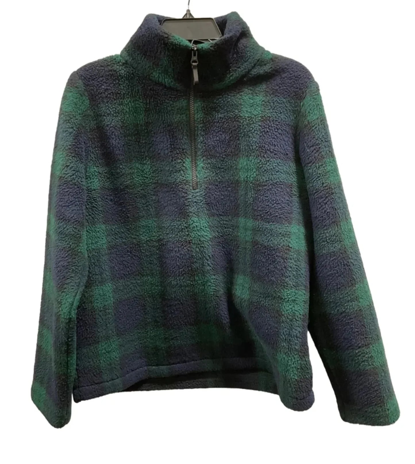 Top Long Sleeve By J. Crew In Plaid Pattern, Size: M