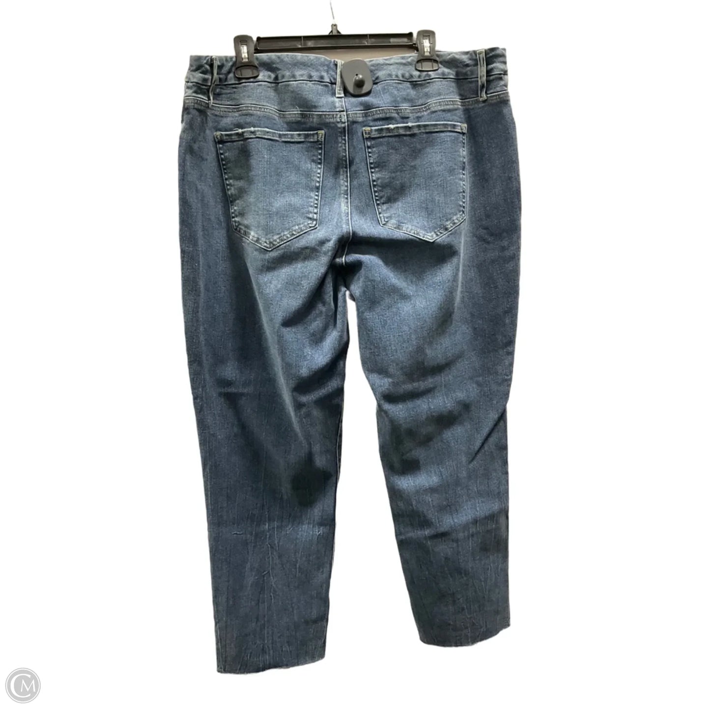 Jeans Skinny By Express In Blue Denim, Size: Xl