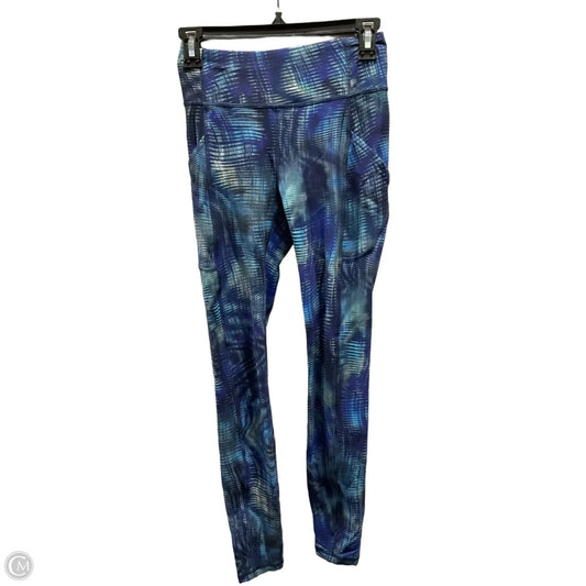 Athletic Leggings By Lululemon In Blue, Size: 4