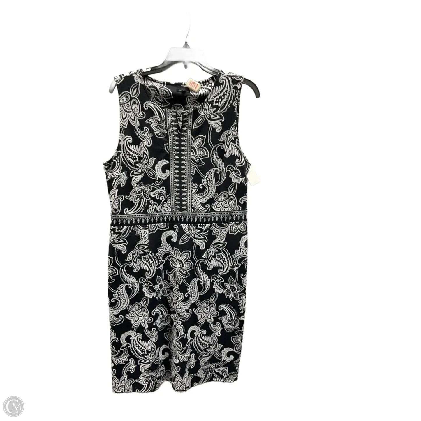 Dress Casual Midi By Talbots In Black, Size: L