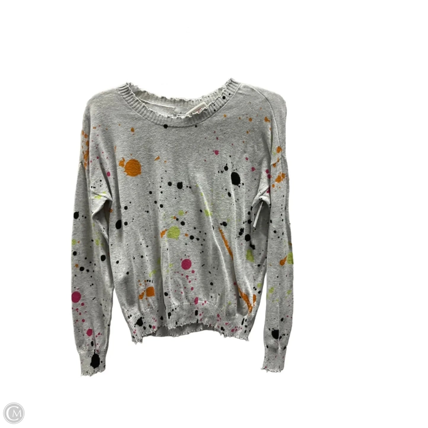 Top Long Sleeve By Allison Joy In Grey, Size: S