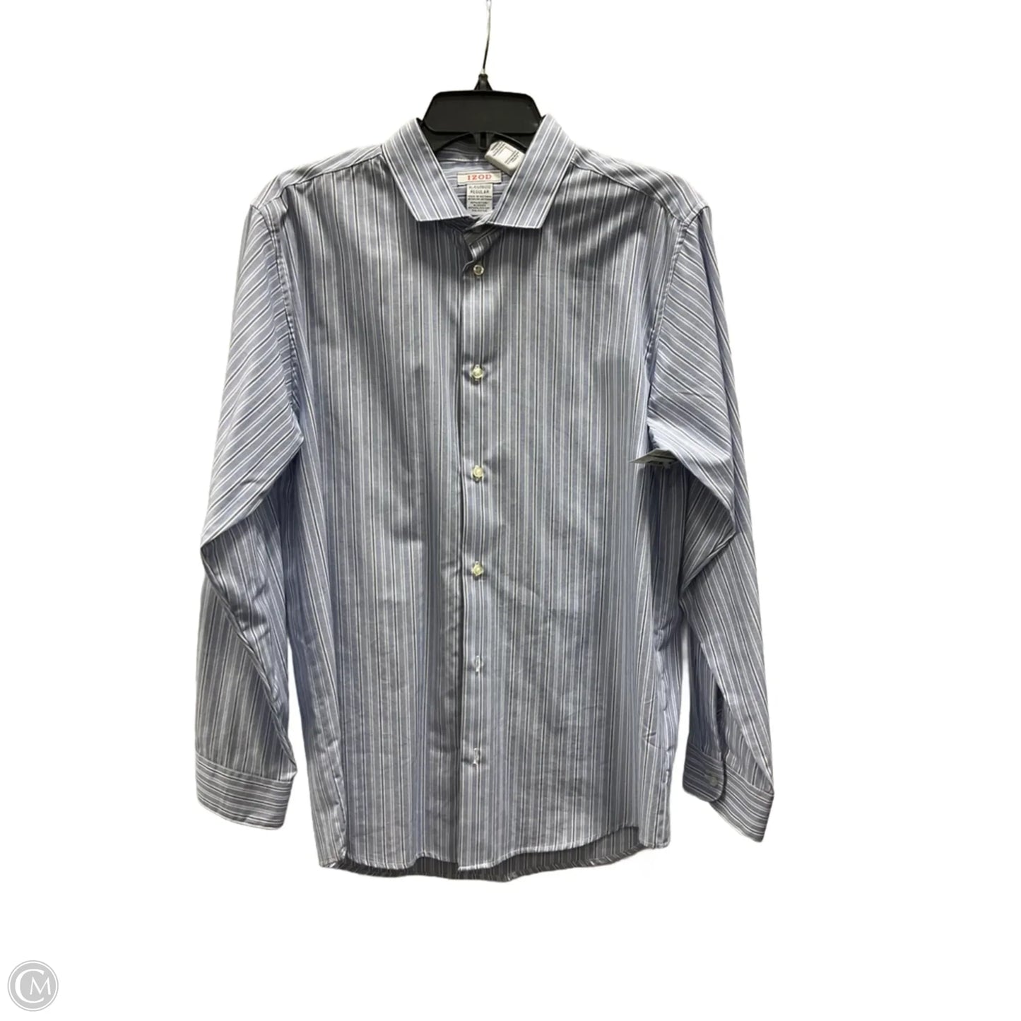 Blouse Long Sleeve By Izod In Striped Pattern, Size: 18