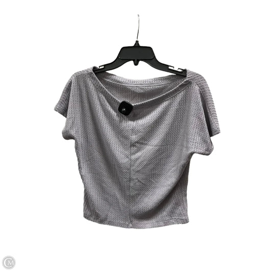 Top Short Sleeve By Express In Grey, Size: Xs