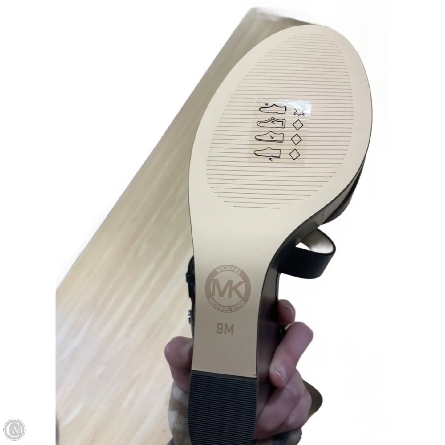 Sandals Heels Wedge By Michael By Michael Kors In Black, Size: 9