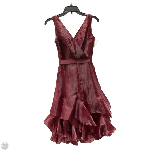 Dress Party Midi By Venus In Maroon, Size: 2