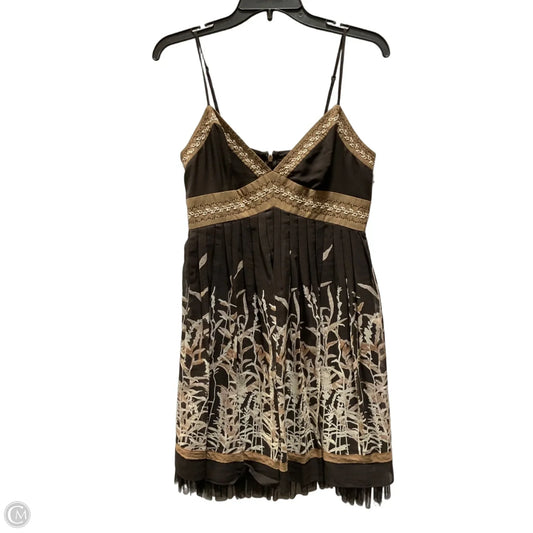 Dress Casual Short By Bcbgmaxazria In Brown, Size: 8