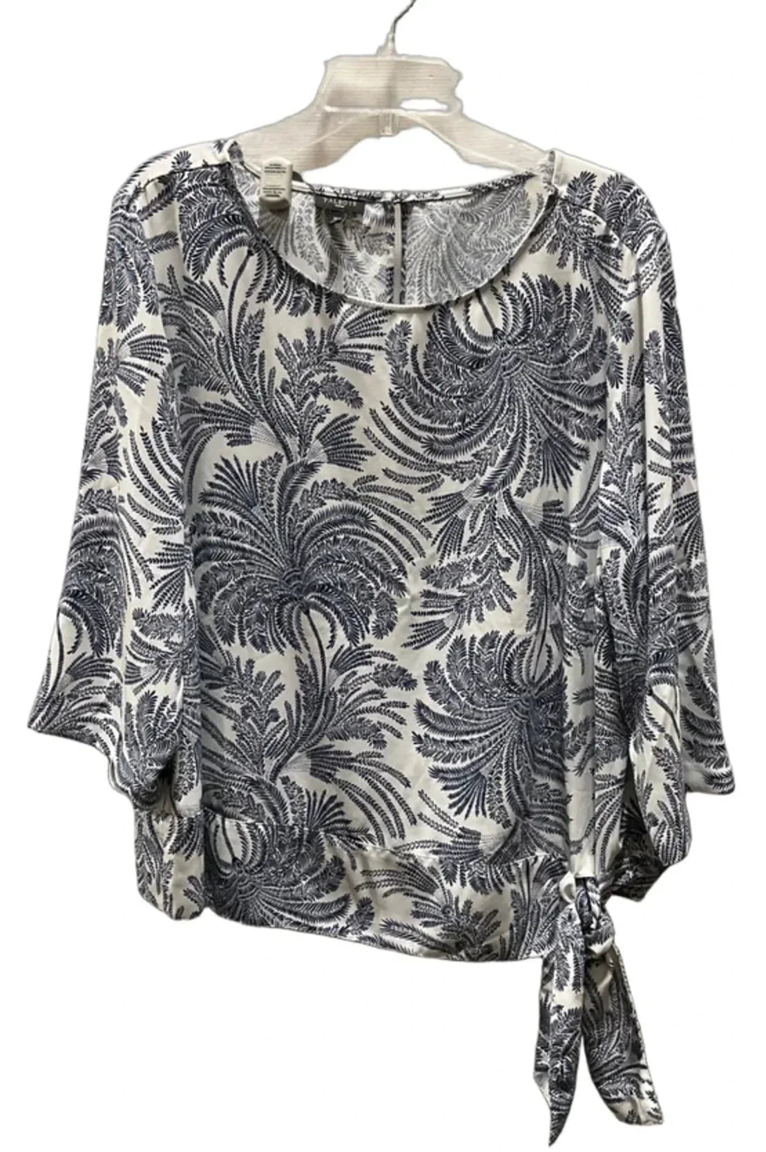 Top 3/4 Sleeve By Talbots In Blue, Size: 18