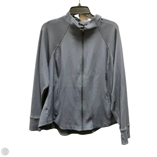 Athletic Jacket By Athleta In Blue, Size: 2x