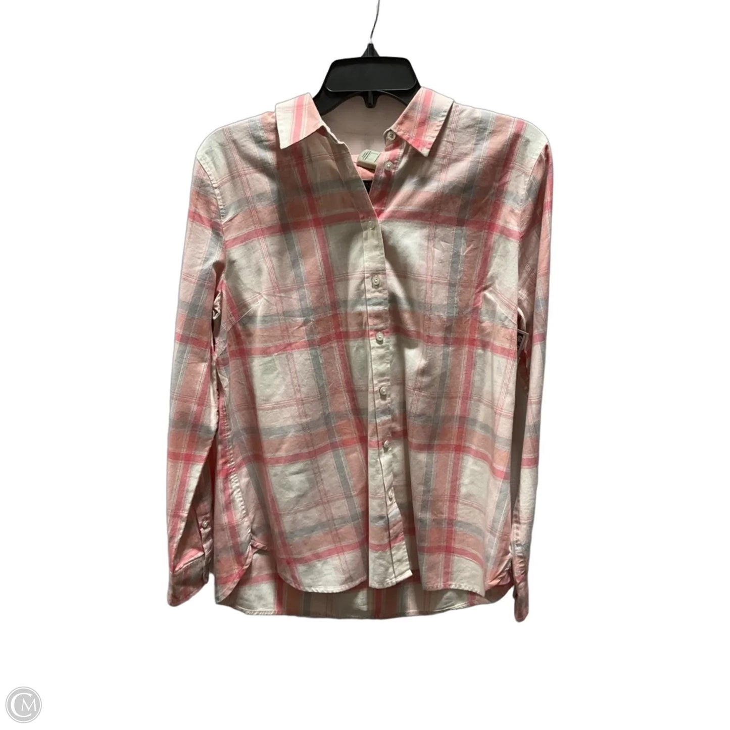 Blouse Long Sleeve By Talbots In Pink, Size: Lp