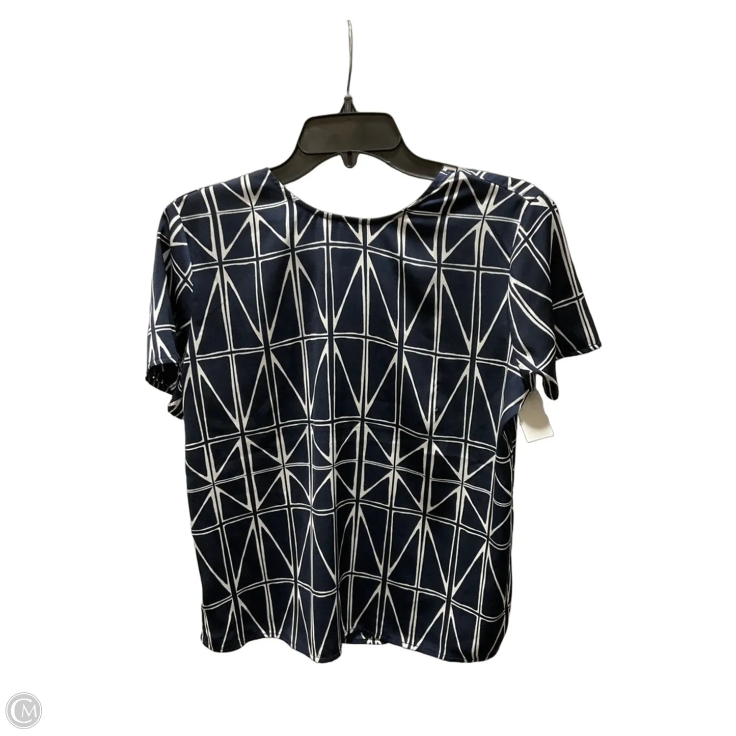 Top Short Sleeve By Banana Republic In Blue, Size: S