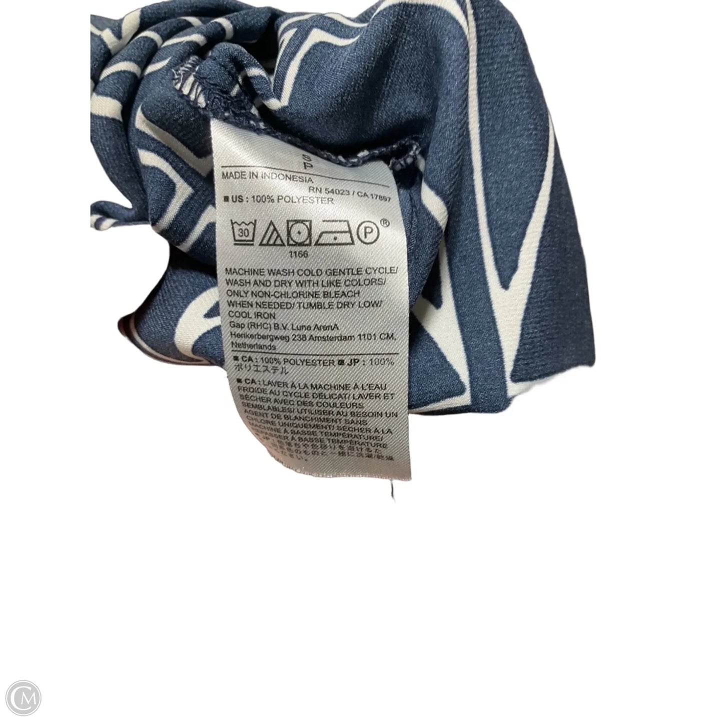 Top Short Sleeve By Banana Republic In Blue, Size: S