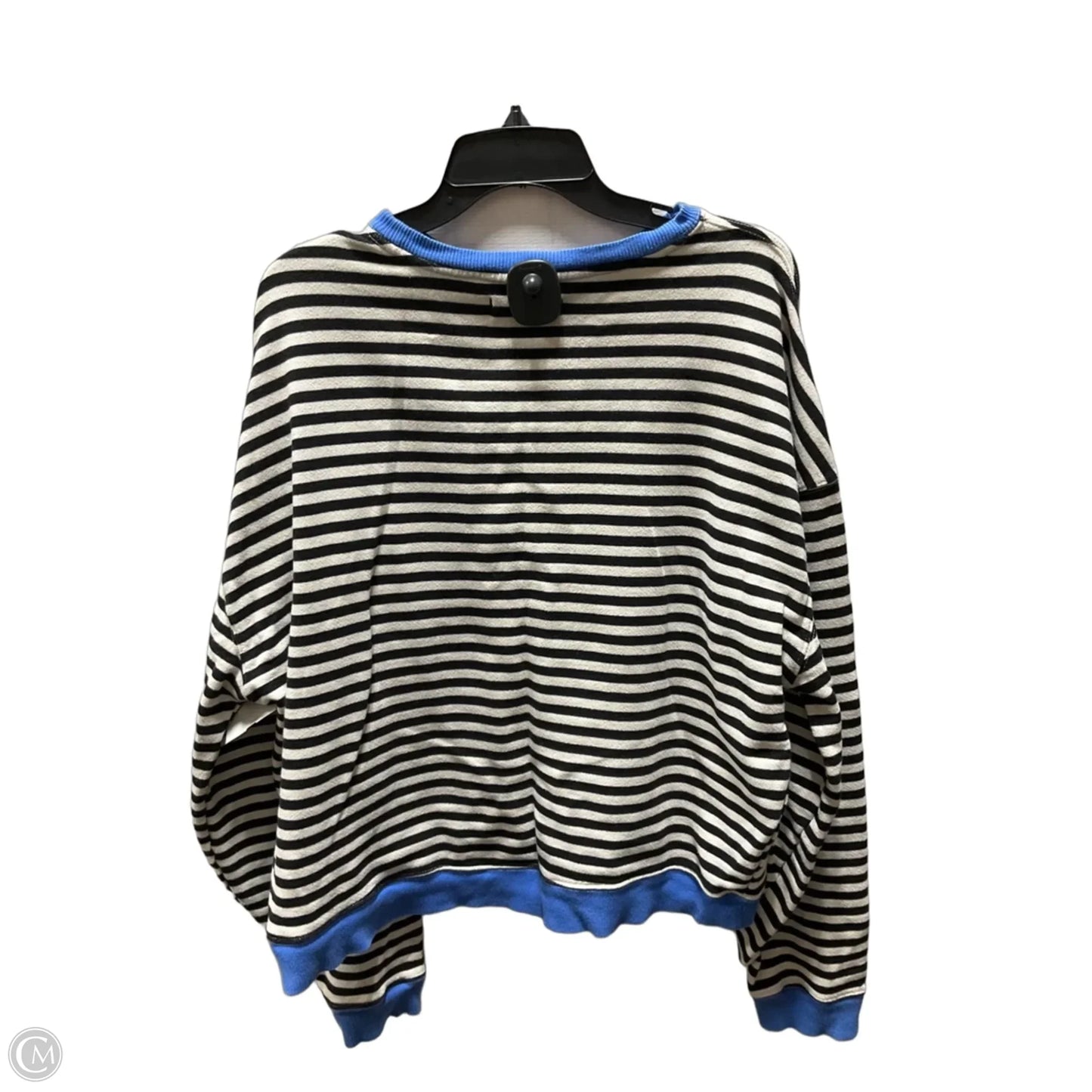 Athletic Sweatshirt Crewneck By We The Free In Striped Pattern, Size: S