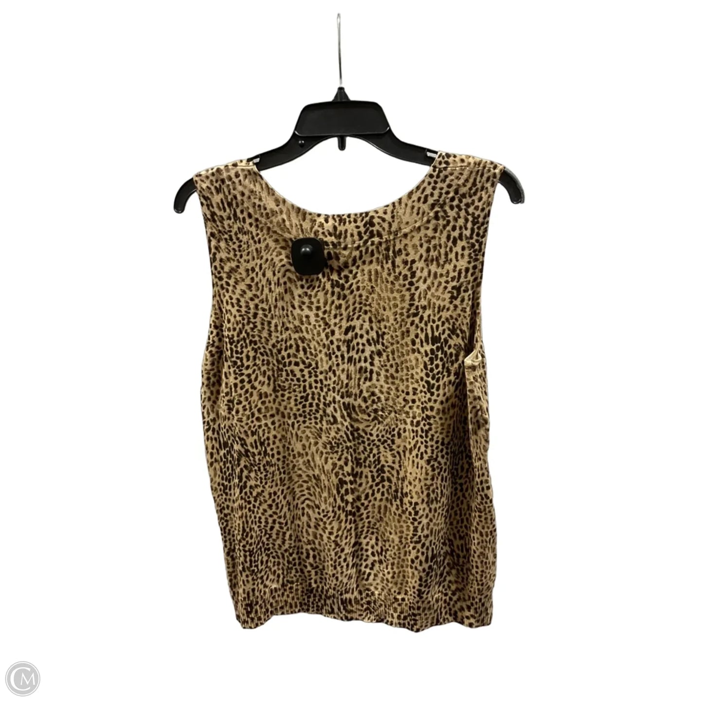 Top Sleeveless Basic By Judith Hart In Animal Print, Size: Xl