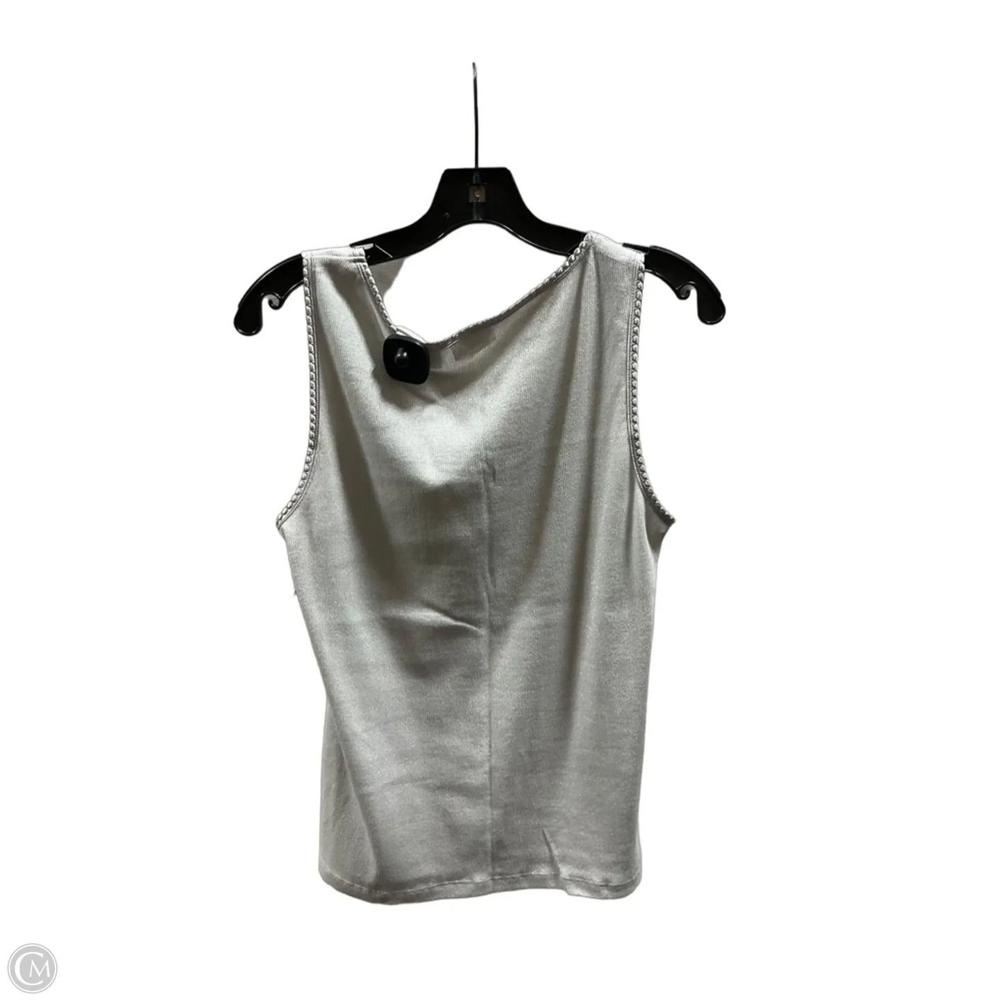 Top Sleeveless Basic By Chicos In Silver, Size: L