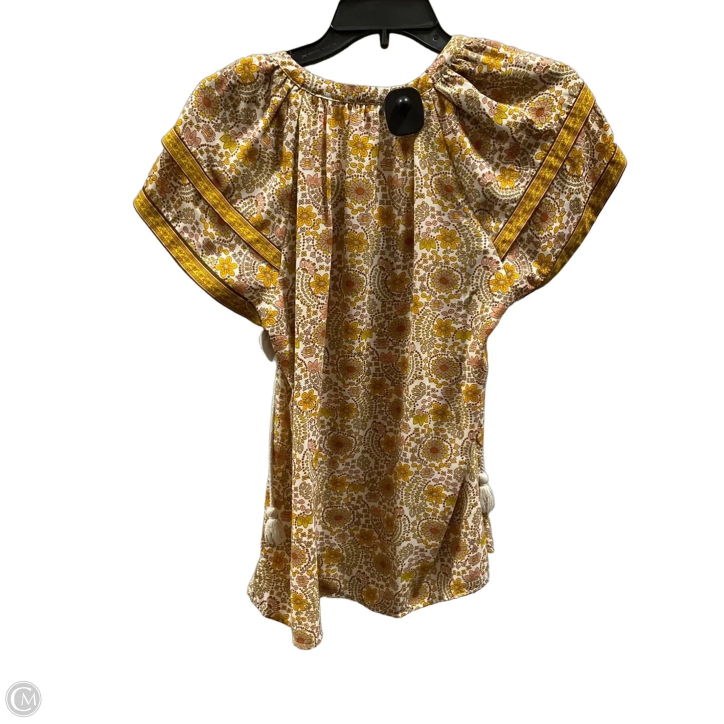 Top Short Sleeve By Dr2 In Yellow, Size: M