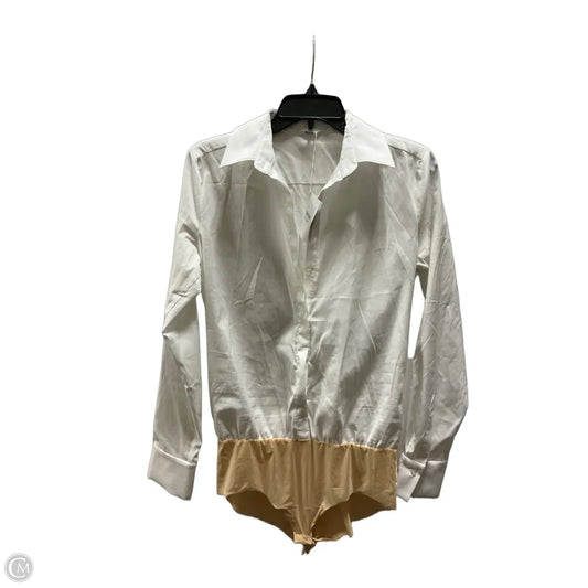 Blouse Long Sleeve By Cma In White, Size: M