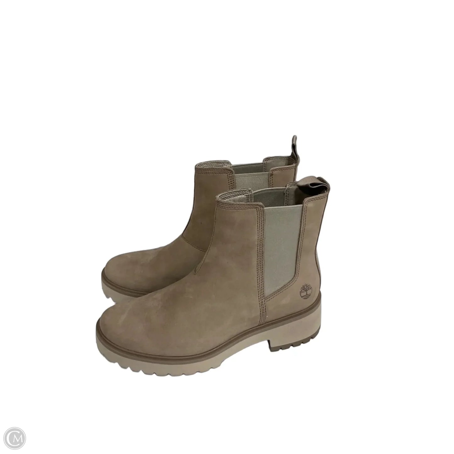 Boots Ankle Heels By Timberland In Grey, Size: 8