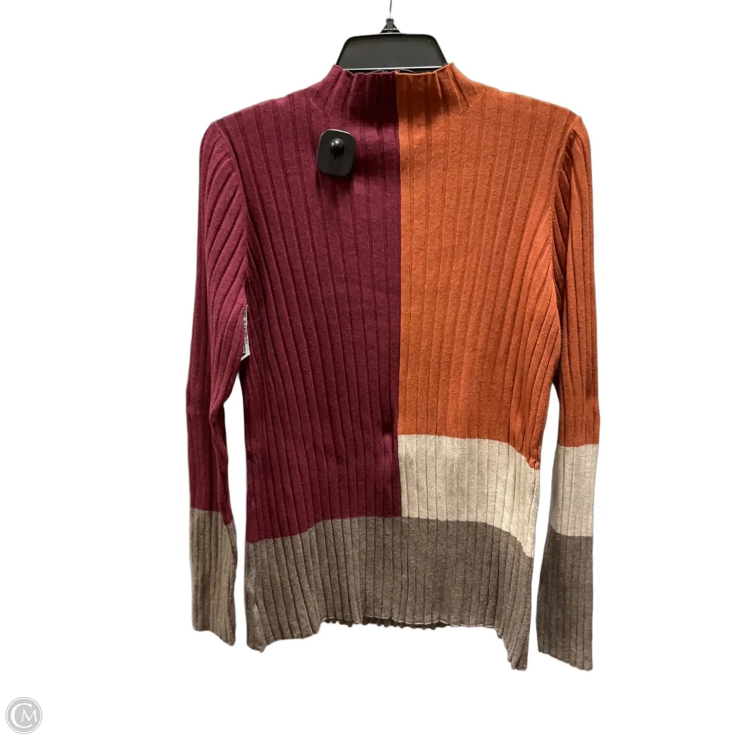 Top Long Sleeve By Liverpool In Orange, Size: L