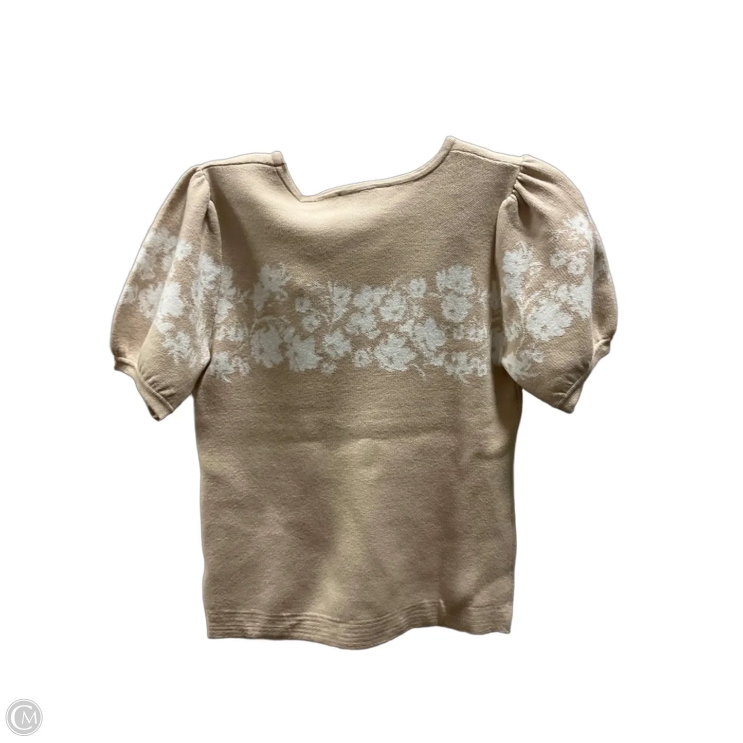 Top Short Sleeve By Elie Tahari In Tan, Size: S