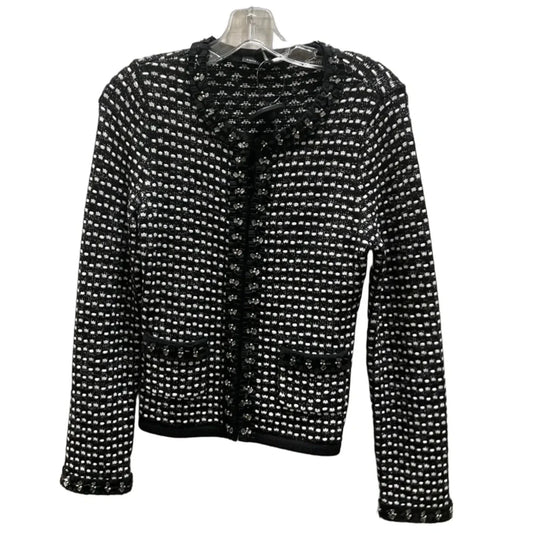 Cardigan By White House Black Market In Black & White, Size: Xs