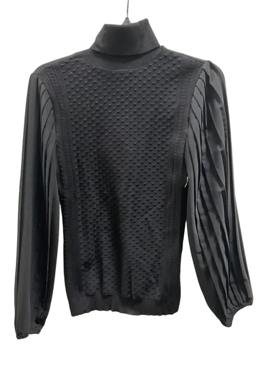 Top Long Sleeve By White House Black Market In Black, Size: Xs