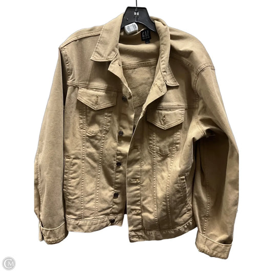Jacket Denim By Gap In Brown, Size: L