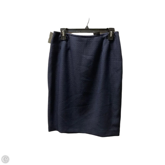 Skirt Midi By Kasper In Navy, Size: 10p