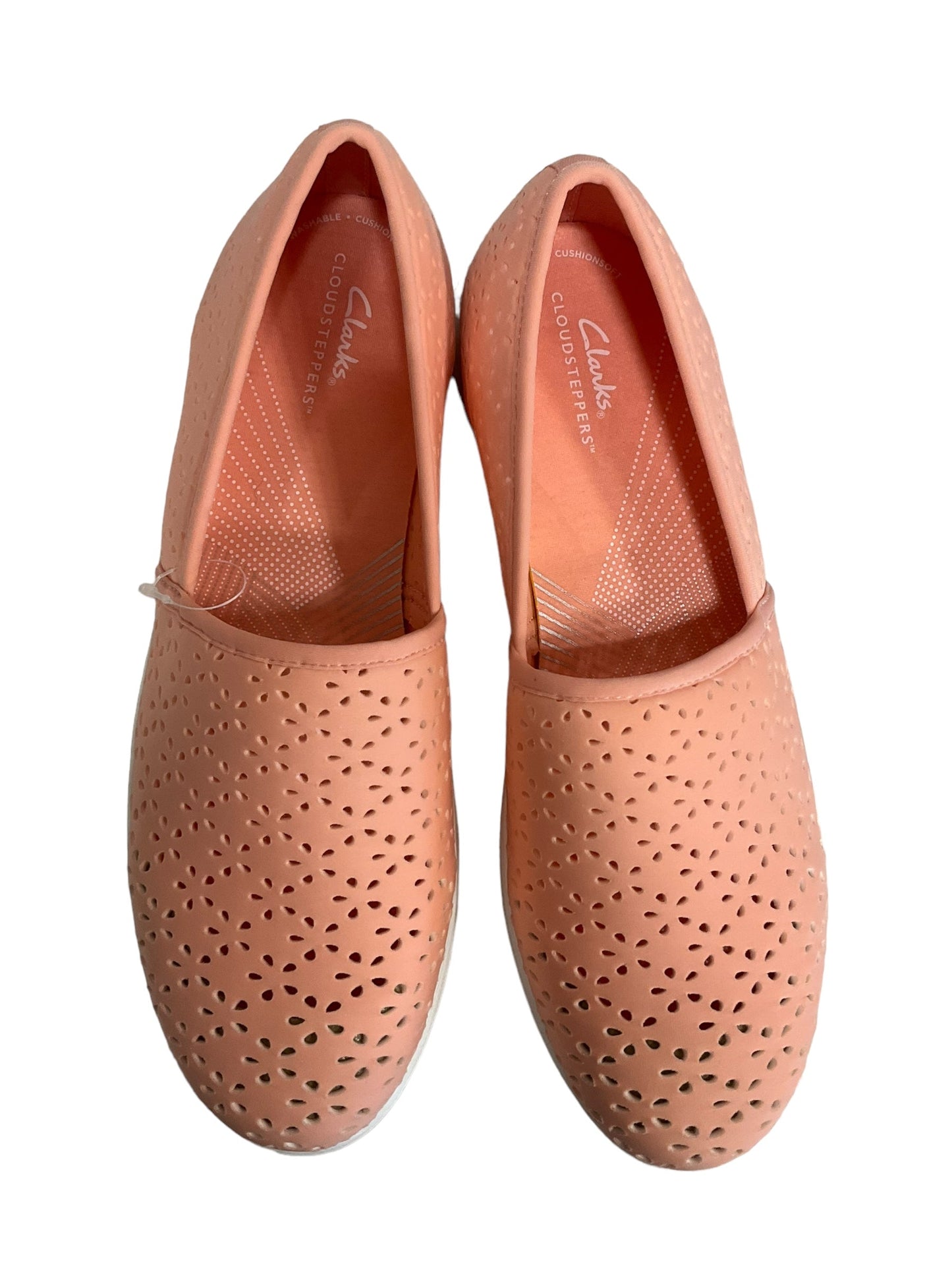 Peach Shoes Flats Clarks, Size 11