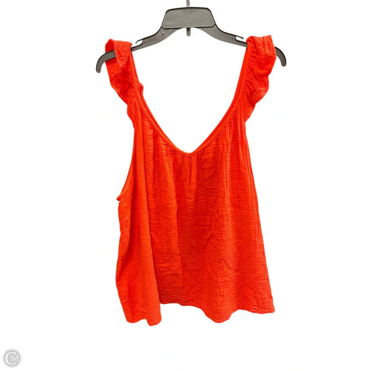 Top Sleeveless By Maurices In Orange, Size: 4x