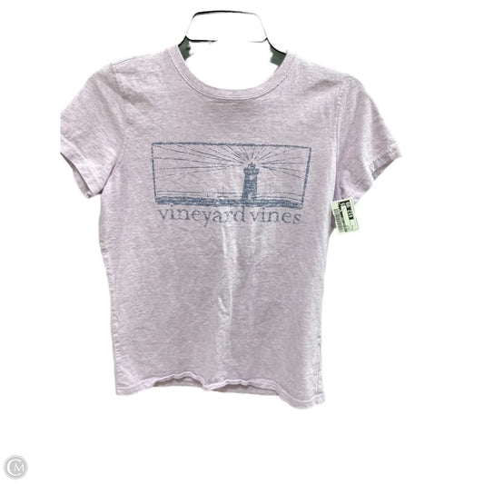 Top Short Sleeve By Vineyard Vines In Purple, Size: S
