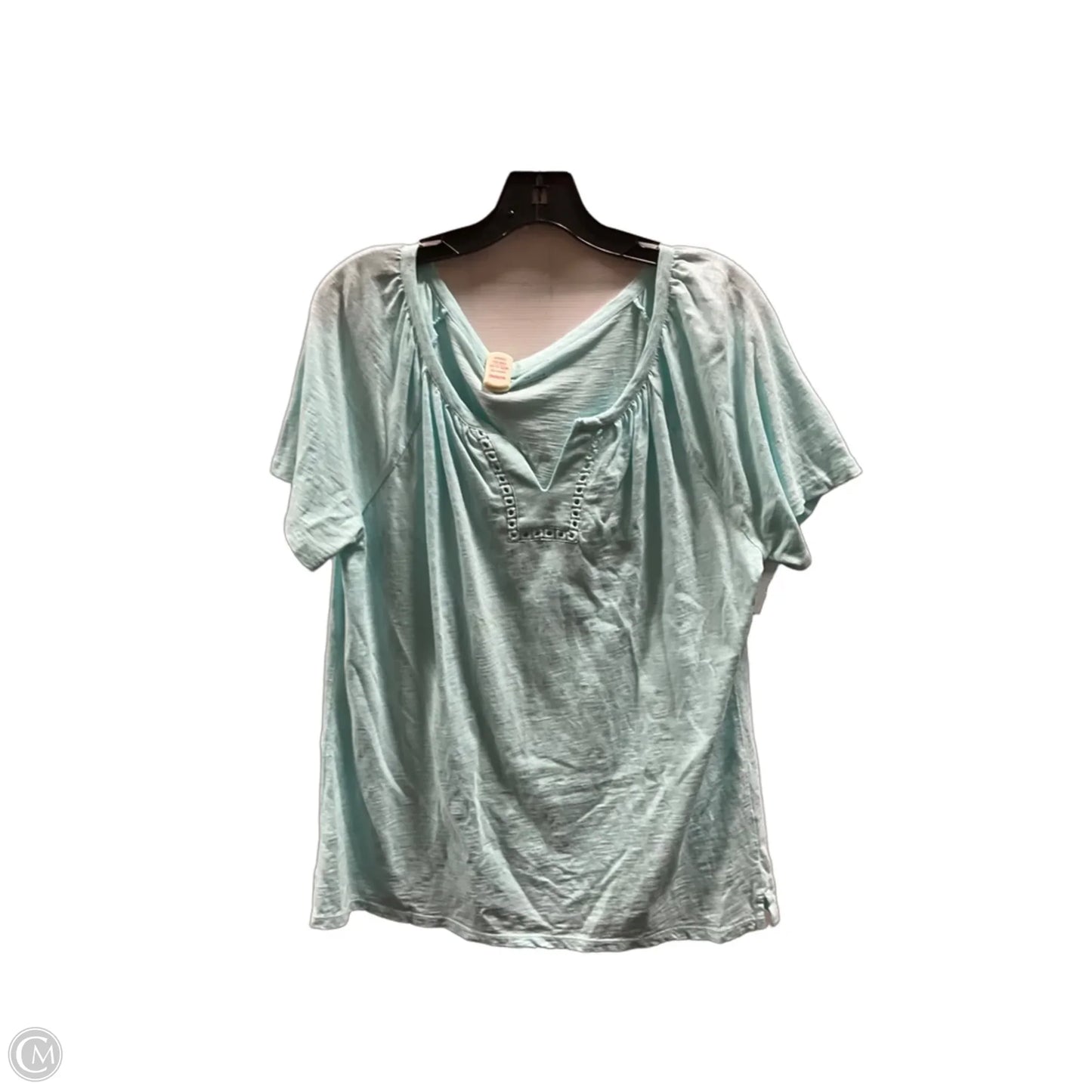Top Short Sleeve By Talbots In Blue, Size: Lp