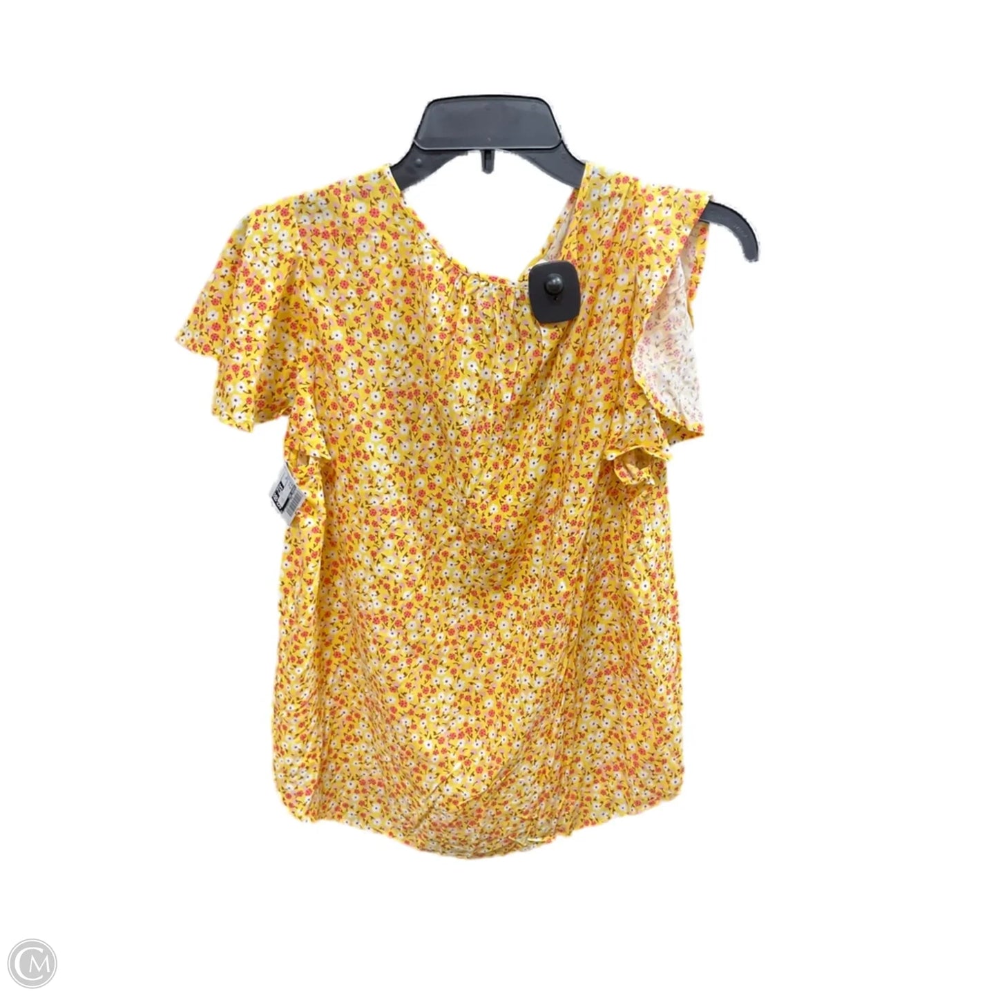 Top Short Sleeve By Draper James In Yellow, Size: M