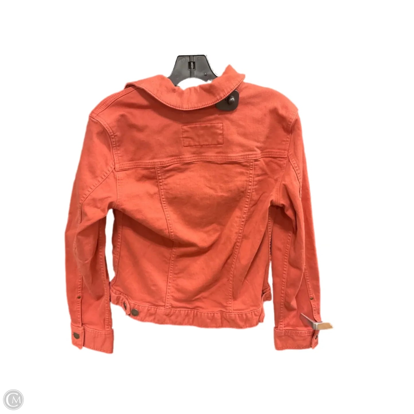 Jacket Denim By Eddie Bauer In Red, Size: S