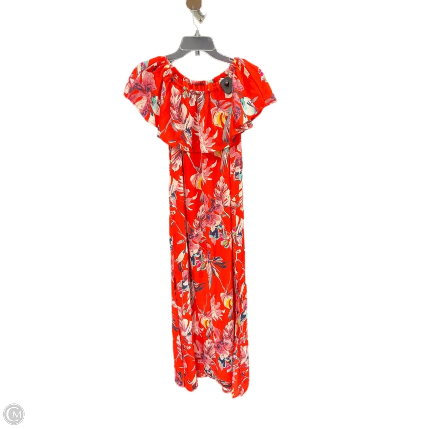 Dress Casual Midi By She + Sky In Tropical Print, Size: S