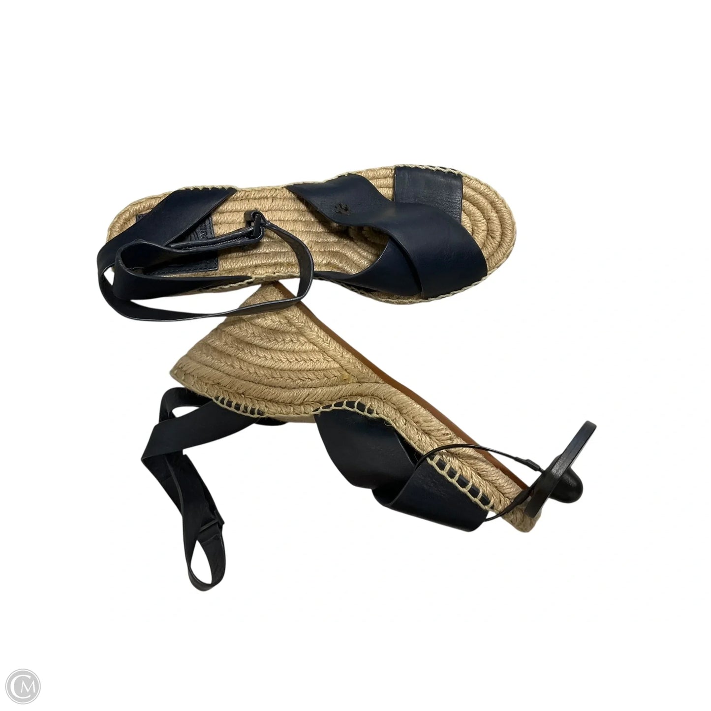 Sandals Designer By Tory Burch In Navy, Size: 6