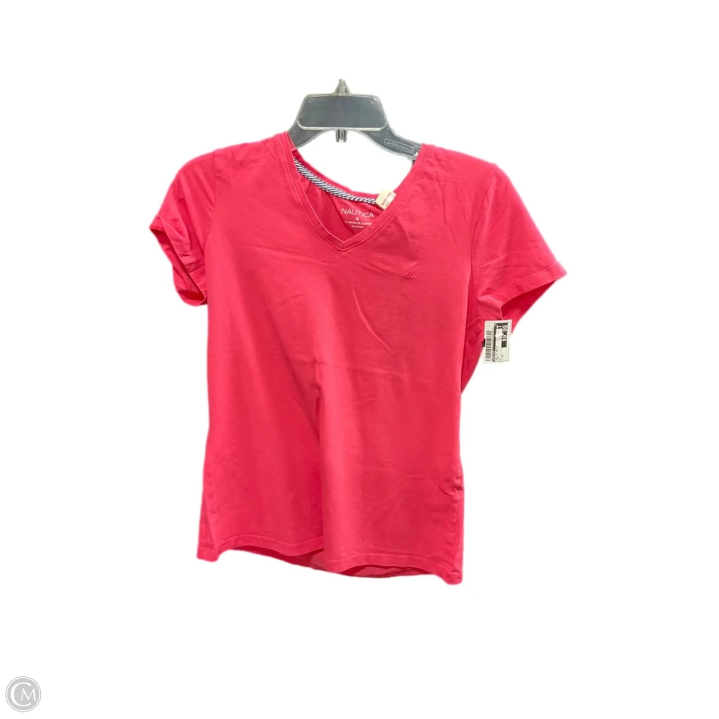 Top Short Sleeve Basic By Nautica In Pink, Size: M