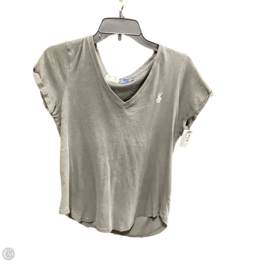 Top Short Sleeve Basic By Polo Ralph Lauren In Grey, Size: M