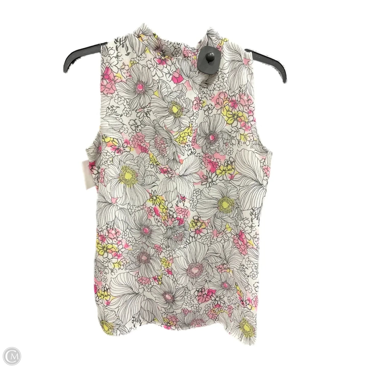 Top Sleeveless By Tommy Hilfiger In Floral Print, Size: S