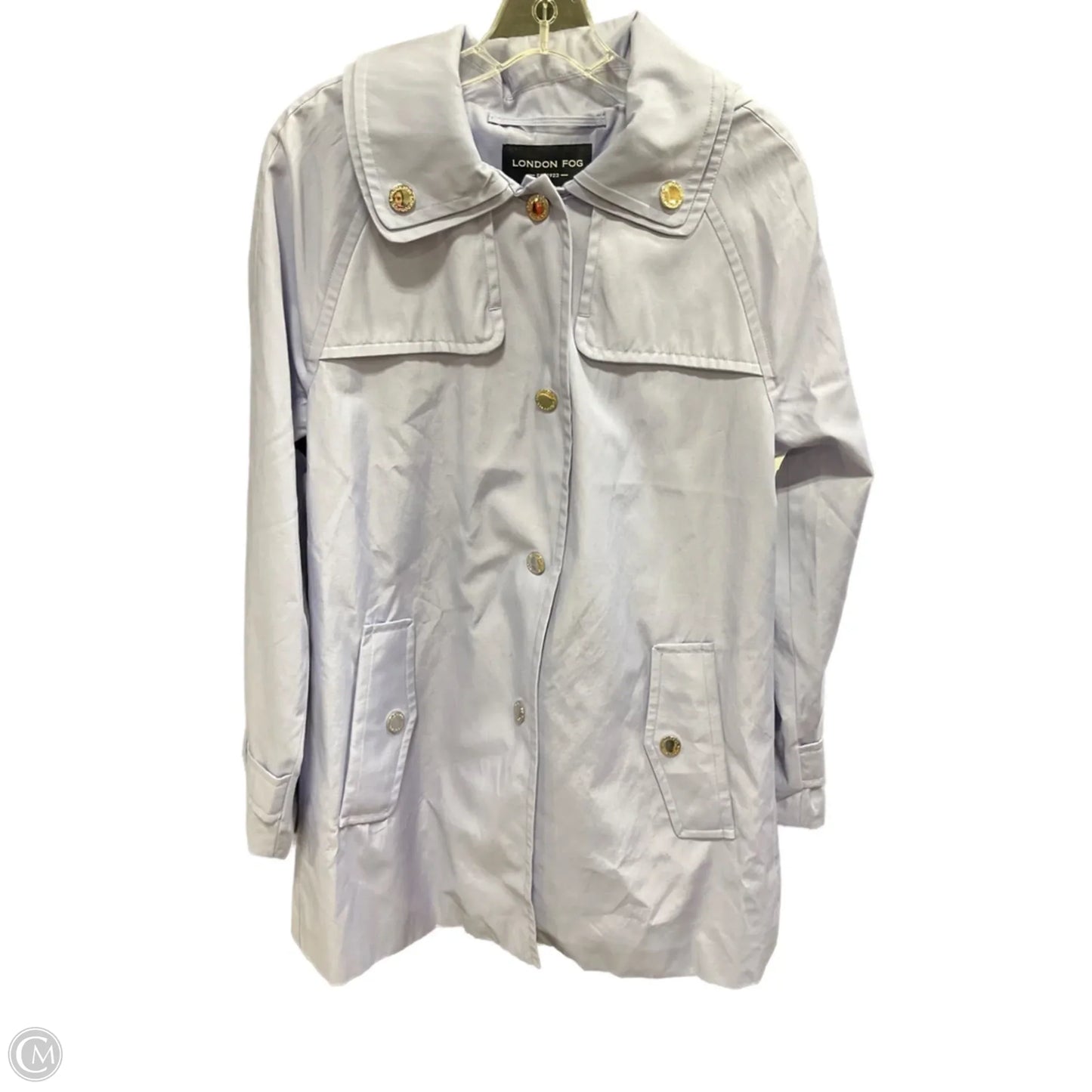 Coat Peacoat By London Fog In Purple, Size: M