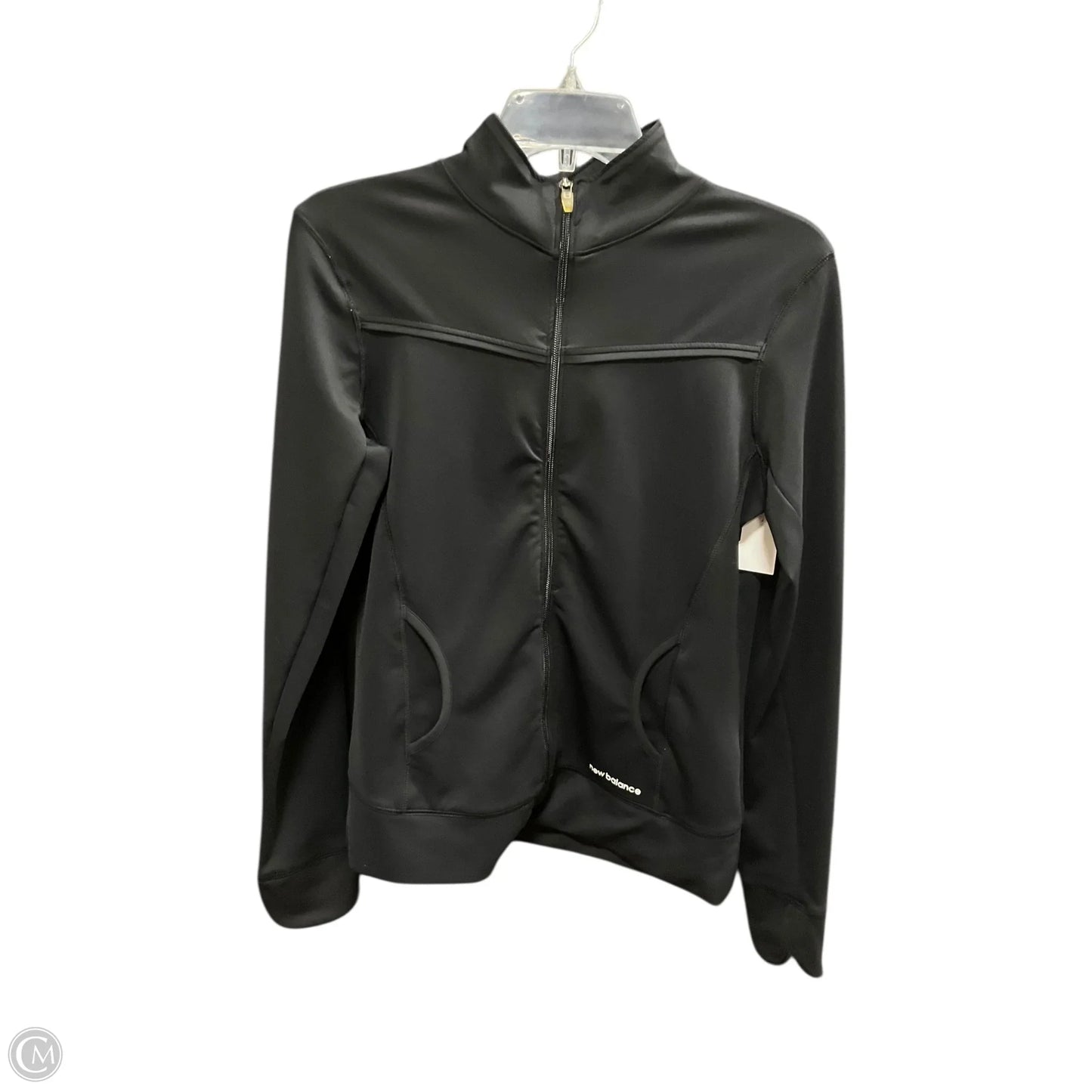 Athletic Jacket By New Balance In Black, Size: M