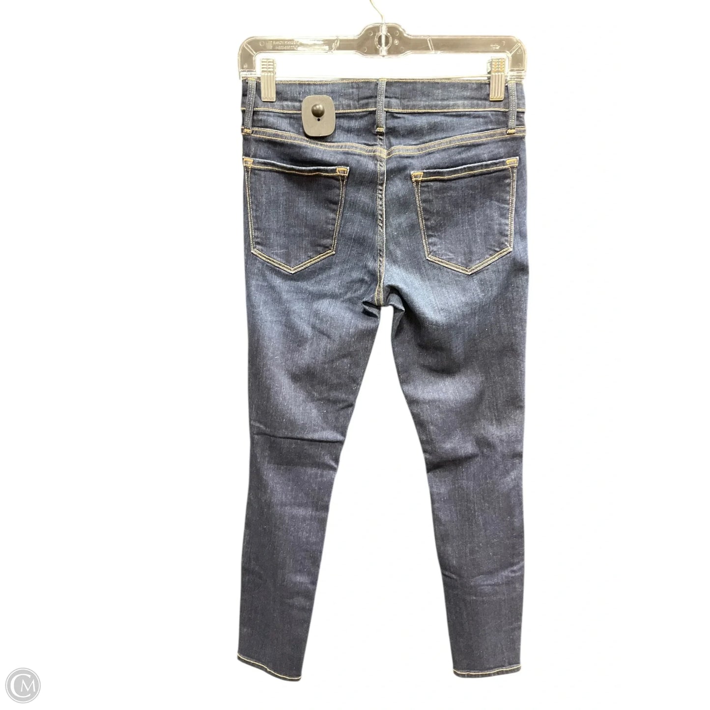 Jeans Skinny By Frame In Blue Denim, Size: 6